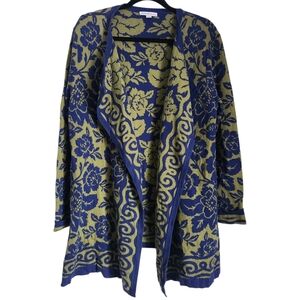 Isaac Mizrahi Floral Patterned Open Cardigan